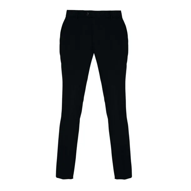  MEN’S SLIM FIT POLYESTER TROUSERS - Premier Black