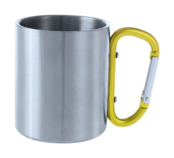 Cadisha metalna šalica, 200 ml Žuta Srebrna