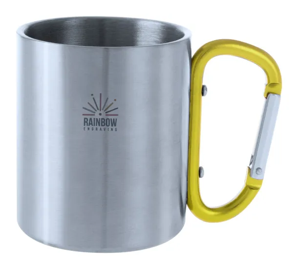 Cadisha metalna šalica, 200 ml Žuta Srebrna