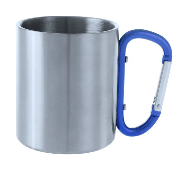 Cadisha metalna šalica, 200 ml Plava Srebrna