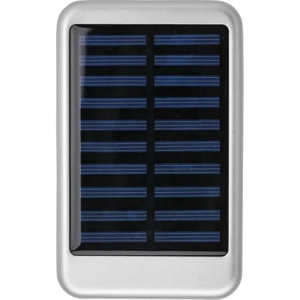  Prijenosna baterija 4000 mAh, solarni punjač Srebrna