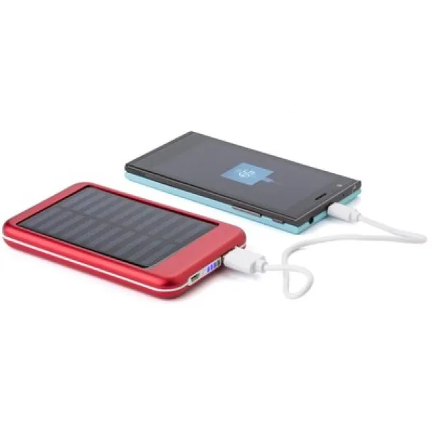  Power bank 4000 mAh, solar charger red