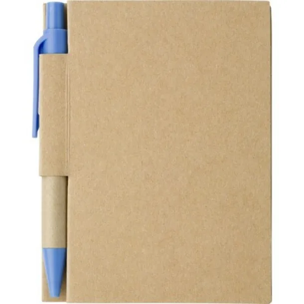  Notebook approx. A7 with ball pen light blue