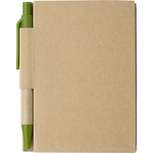  Notebook approx. A7 with ball pen light green