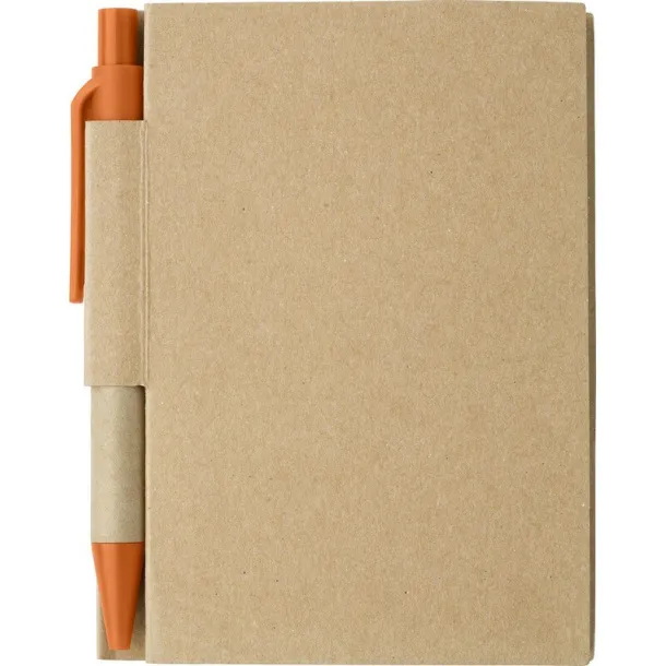  Notebook approx. A7 with ball pen orange