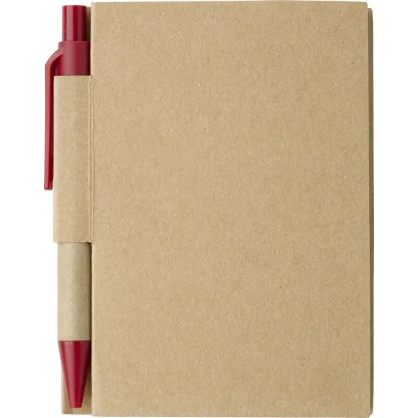  Notebook approx. A7 with ball pen red