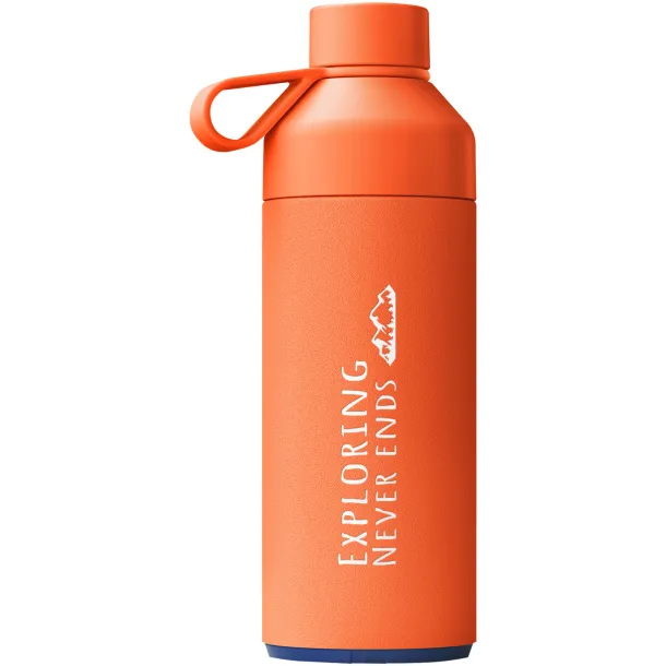 Big Ocean Bottle 1000 ml vacuum insulated water bottle - Ocean Bottle Sun Orange