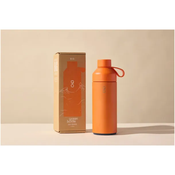 Big Ocean Bottle 1000 ml vacuum insulated water bottle - Ocean Bottle Sun Orange