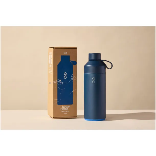 Big Ocean Bottle 1000 ml vacuum insulated water bottle - Ocean Bottle Ocean Blue2