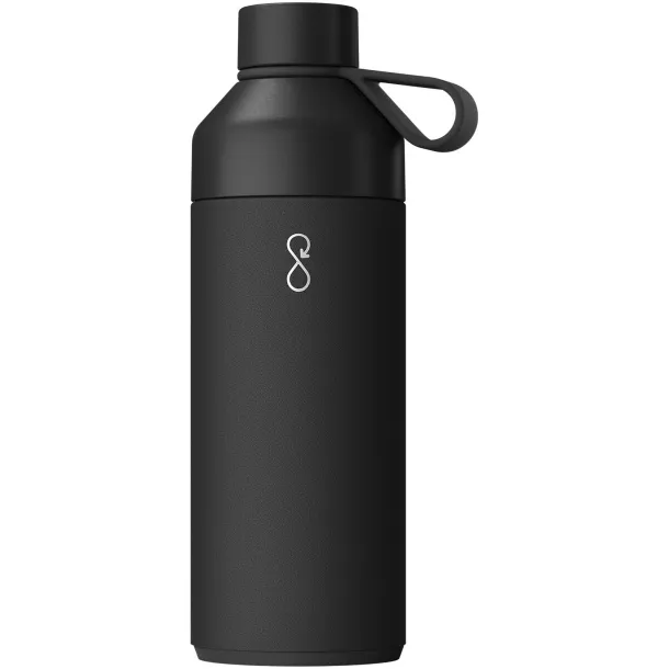 Big Ocean Bottle 1000 ml vacuum insulated water bottle - Ocean Bottle Solid black