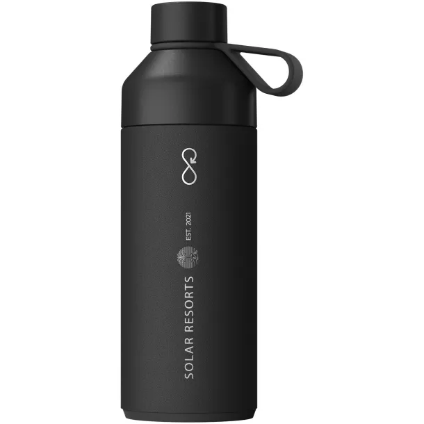 Big Ocean Bottle 1000 ml vacuum insulated water bottle - Ocean Bottle Solid black