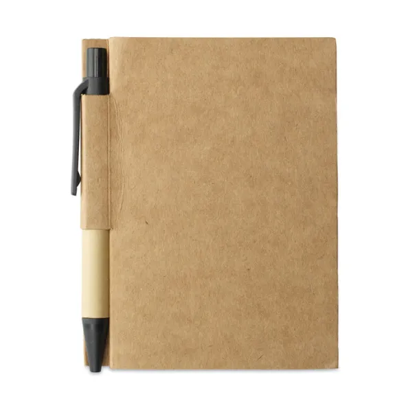 CARTOPAD Memo note w/ mini recycled pen Black