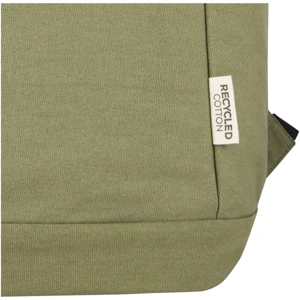 Joey 15.6" GRS recycled canvas anti-theft laptop backpack 18L Maslinasta