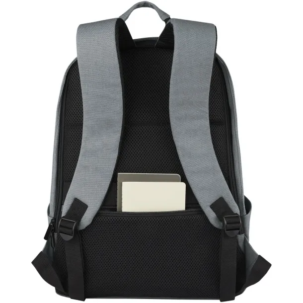 Joey 15.6" GRS recycled canvas anti-theft laptop backpack 18L Grey