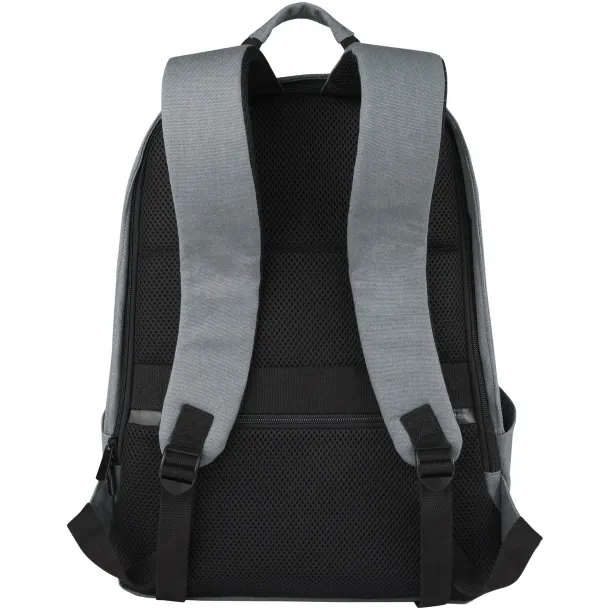 Joey 15.6" GRS recycled canvas anti-theft laptop backpack 18L Grey