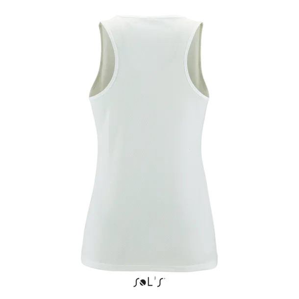 SOL'S SPORTY Ženska sportska majica bez rukava, 140 g/m2 - SOL'S Bijela