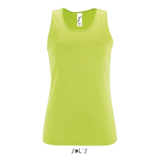 SOL'S SPORTY Ženska sportska majica bez rukava, 140 g/m2 - SOL'S Apple Green