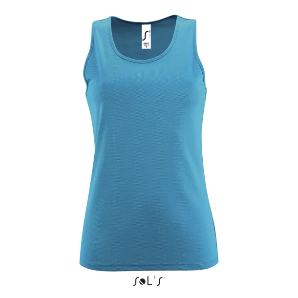 SOL'S SPORTY Ženska sportska majica bez rukava, 140 g/m2 - SOL'S Aqua