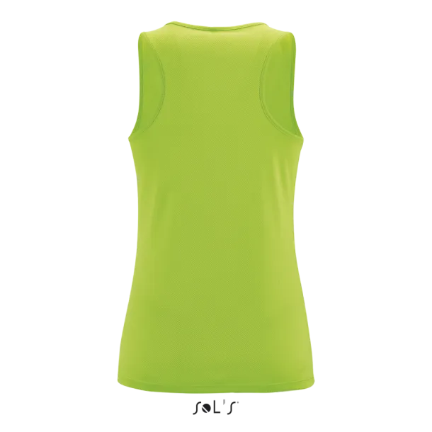SOL'S SPORTY Ženska sportska majica bez rukava, 140 g/m2 - SOL'S Neon Green