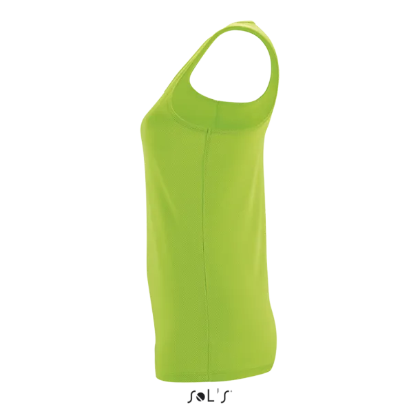 SOL'S SPORTY Ženska sportska majica bez rukava, 140 g/m2 - SOL'S Neon Green