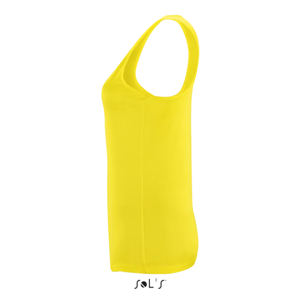 SOL'S SPORTY Ženska sportska majica bez rukava, 140 g/m2 - SOL'S Neon žuta