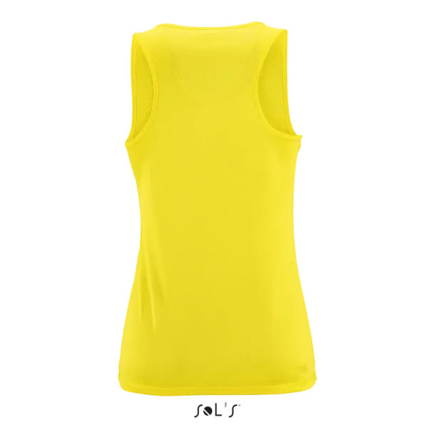 SOL'S SPORTY Ženska sportska majica bez rukava, 140 g/m2 - SOL'S Neon žuta