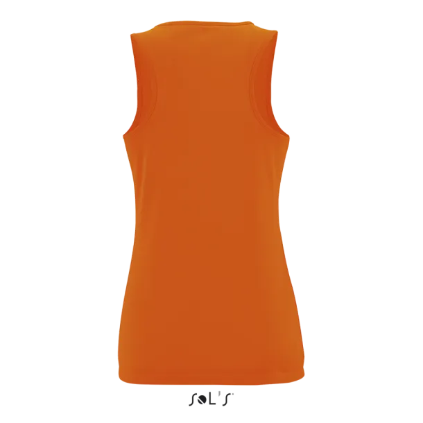 SOL'S SPORTY Ženska sportska majica bez rukava, 140 g/m2 - SOL'S Neon Orange