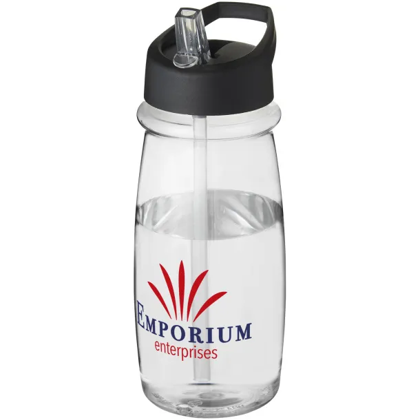 H2O Pulse sportska boca, 600 ml Bijela Crna