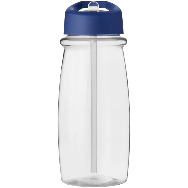 H2O Pulse 600 ml spout lid sport bottle - Unbranded White Blue