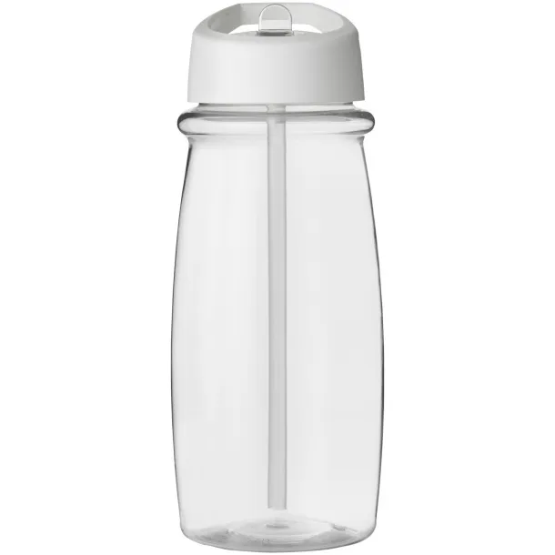 H2O Pulse 600 ml spout lid sport bottle - Unbranded White White