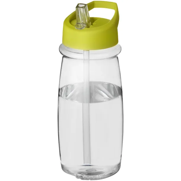 H2O Pulse 600 ml spout lid sport bottle - Unbranded White Lime