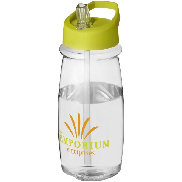 H2O Pulse 600 ml spout lid sport bottle - Unbranded White Lime