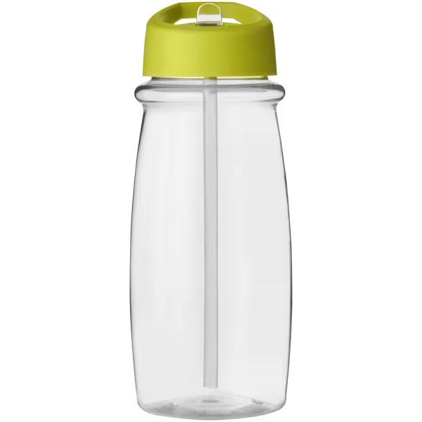 H2O Pulse 600 ml spout lid sport bottle - Unbranded White Lime