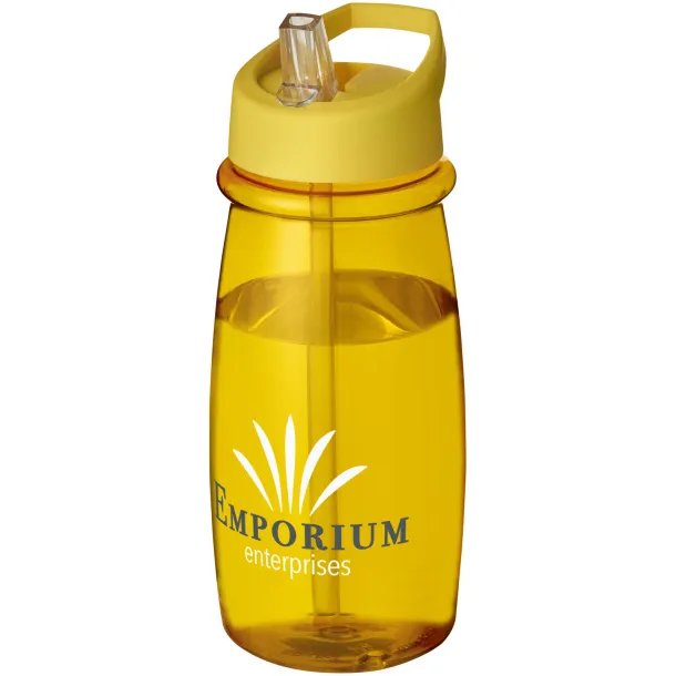 H2O Pulse 600 ml spout lid sport bottle - Unbranded Yellow