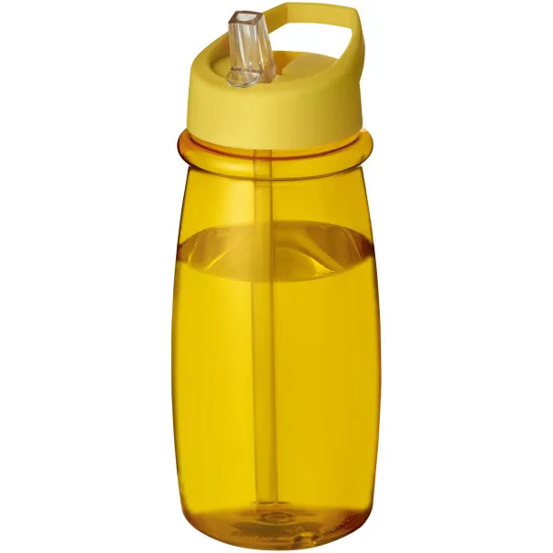 H2O Pulse 600 ml spout lid sport bottle - Unbranded Yellow