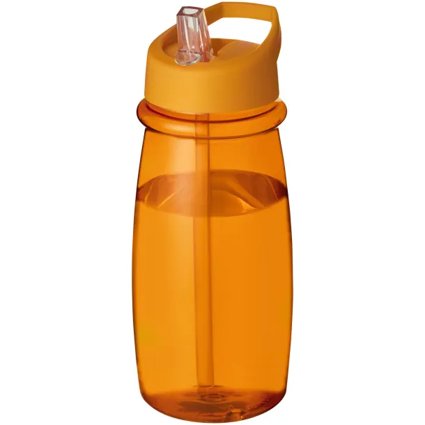 H2O Pulse 600 ml spout lid sport bottle Orange