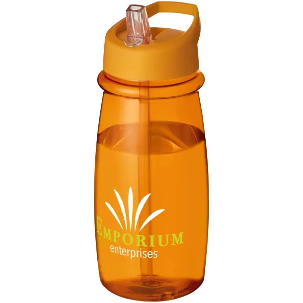 H2O Pulse 600 ml spout lid sport bottle Orange