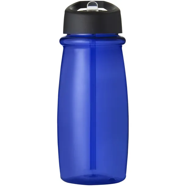 H2O Pulse 600 ml spout lid sport bottle - Unbranded Blue Solid black