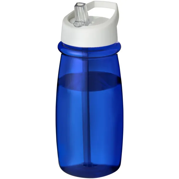 H2O Pulse 600 ml spout lid sport bottle - Unbranded Blue White