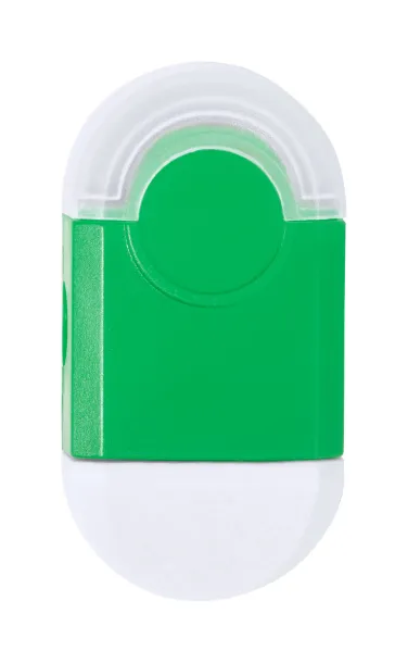 Cafey eraser and sharpener Green White