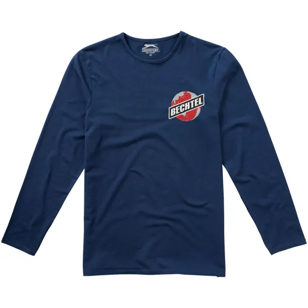 Curve long sleeve men's t-shirt - Slazenger Navy Blue