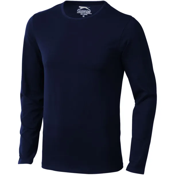 Curve long sleeve men's t-shirt - Slazenger Navy Blue