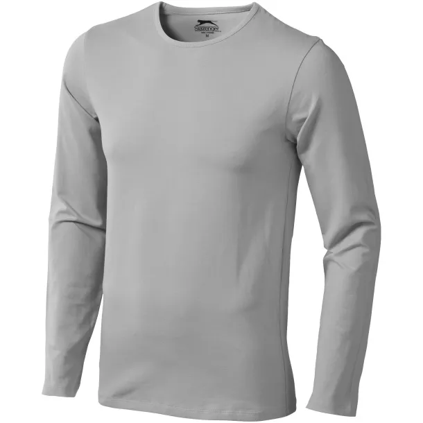 Curve long sleeve men's t-shirt - Slazenger Grey