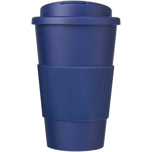 Americano® 350 ml tumbler with grip & spill-proof lid - Unbranded Blue