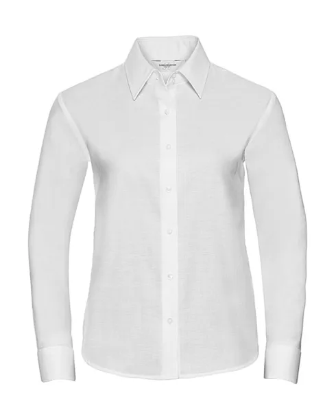  Ladies' Classic Oxford Shirt LS - Russell Collection Bijela