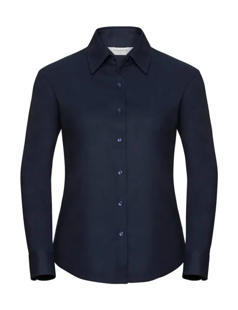  Ladies' Classic Oxford Shirt LS - Russell Collection Bright Navy