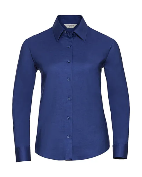  Ladies' Classic Oxford Shirt LS - Russell Collection Aztec Blue