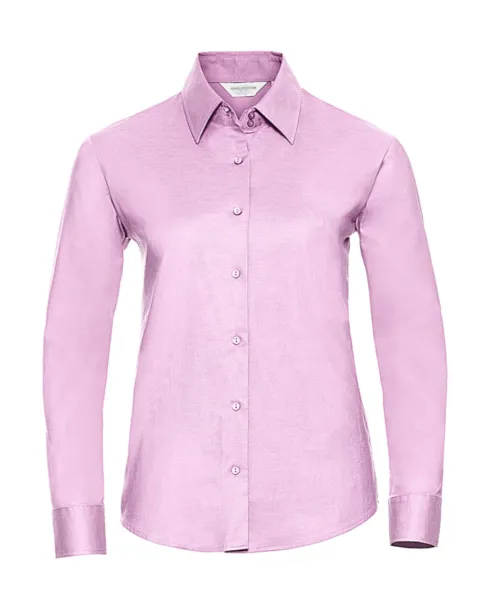  Ladies' Classic Oxford Shirt LS - Russell Collection Classic Pink