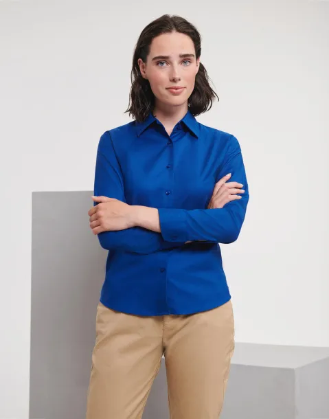  Ladies' Classic Oxford Shirt LS - Russell Collection