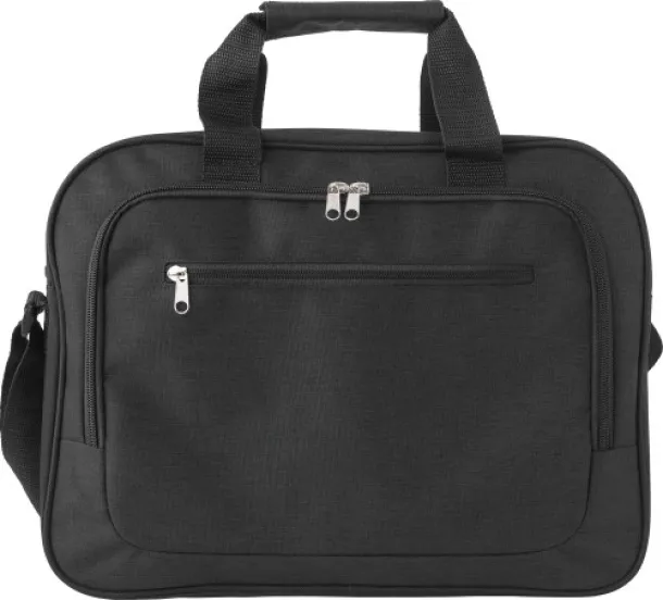 Isolde Polyester (300D) laptop bag  black